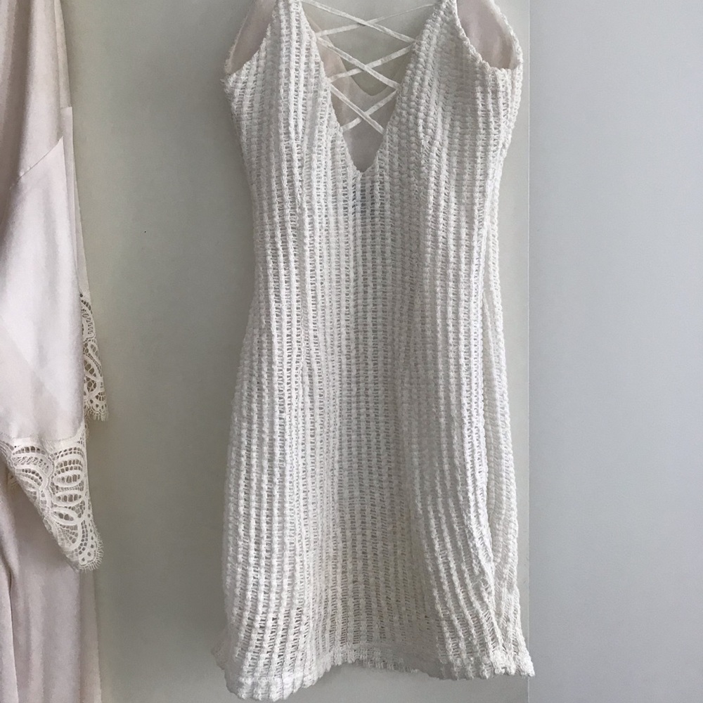 🌙Boho crochet mini dress LF